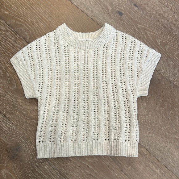 NWOT A.L.C. Amalie Crochet Cotton Crop Top - Picture 4 of 6